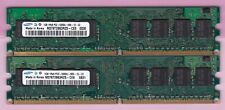 Kit de memória RAM DIMM desktop 2GB 2x1GB PC2-5300 SAMSUNG M378T2863RZS-CE6 DDR2-667 comprar usado  Enviando para Brazil