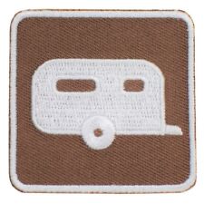 RV Trailer Camping Applique Patch - Park Sign Recreational Activity 2" (Iron on) for sale  Shipping to South Africa