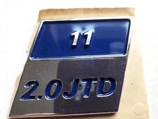 Used, Genuine New FIAT 11 2.0 JTD WING BADGE Emblem For Ducato Multijet Van MWB LWB for sale  SHEFFIELD