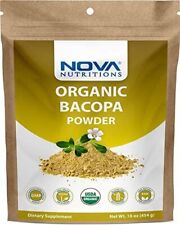 Polvo orgánico Bacopa certificado Nova Nutritions 16 OZ (454 g) segunda mano  Embacar hacia Argentina