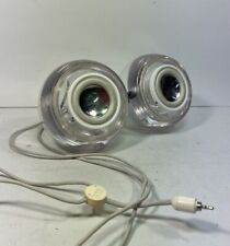 Pair Vintage Genuine Apple M6531 Pro Speakers Clear iMac Power Mac G4, used for sale  Shipping to South Africa