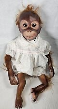 Boneca terapêutica Orangotango Macaco Chimpanzé 20" bebê realista menina Anano Reborn comprar usado  Enviando para Brazil