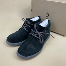 Uggs Australia Lace Up Shoes Black Suede Size UK 3 Womens Mid Top Standard Fit for sale  Shipping to South Africa