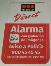 4 Unidades 4 x 2,5 cm Adhesivo Central Alarma Puertas Ventanas Securitas Direct segunda mano  Embacar hacia Mexico