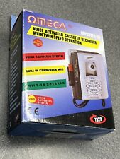 Omega Voice Activated Cassette Recorder Twin Speed Operation (Walkman) With Mic for sale  Shipping to South Africa