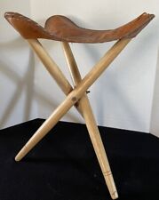 leather tooled hand stool for sale  Oxford