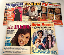 Espejo de película vintage, revistas de anuario de televisión, Mary Tyler Moore, Elvis... segunda mano  Embacar hacia Argentina