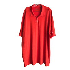 Camisa polo para hombre Nike Golf FIT DRY talla 3XL roja elástica manga corta logotipo activo segunda mano  Embacar hacia Argentina