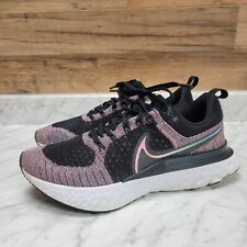 Men's 9.5 Nike React Infinity Run Fk 2 DD6790-001 Black Running Shoes Sneakers for sale  Shipping to South Africa