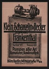 Frankenthal werbung 1917 gebraucht kaufen  Leipzig