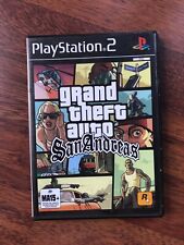 Grand Theft Auto: San Andreas (Sony PlayStation 2, 2005) PS2 disco, manual e mapa comprar usado  Enviando para Brazil