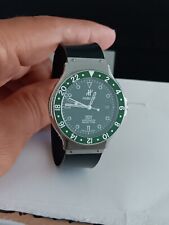 Hublot MDM Geneve Greenwich Mean Time GMT relógio de aço mostrador verde 1572.1 comprar usado  Enviando para Brazil