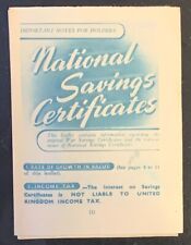 National savings publicity for sale  UK