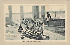 Calcutta Inde ~ Combustion Cremation Ghat ~1913 Photo Carte Postale, usado comprar usado  Enviando para Brazil