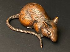 Colección Japón Bronce Ratón/Rata Animal Estatua, Hecha a Mano, usado segunda mano  Embacar hacia Argentina