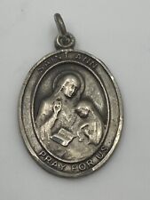Berloque de oração católico vintage Santa Ana prata esterlina proteção amor comprar usado  Enviando para Brazil