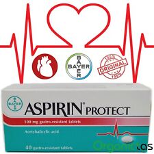 BAYER PROTECT CARDIO 100mg * 40 Tablets Heart Health Care Gastro Resistant, used for sale  Shipping to South Africa