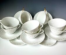 Bernardaud Limoges France Louvre Pattern Cups and Saucers Set of 9 See Video! for sale  Shipping to South Africa