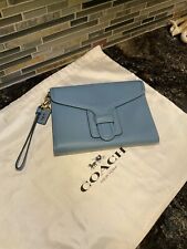 Luva Coach 1941 bronzeada correio embreagem pulseira azul Pacífico 89331 comprar usado  Enviando para Brazil