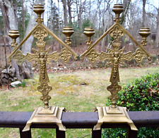 Pair antique brass for sale  North Dartmouth