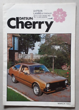 Datsun cherry brochure for sale  BOURNE