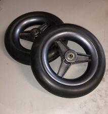 Used, TWO 8 Inch swivel solid Wheel Caster Wheels Tires Rc robotics wagon rover cart for sale  Shipping to South Africa