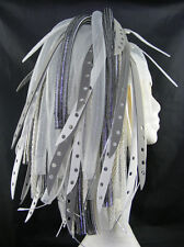 CYBERLOXSHOP SILVERBLEACH CYBERLOX CYBER HAIR FALLS DREADS RAVE SILVER WHITE for sale  Shipping to South Africa