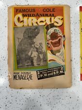 Publicidade e pôsteres vintage autênticos de circo Clyde Beatty Cole Bro 1959 comprar usado  Enviando para Brazil