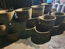 Large Genuine Half Whisky Barrel Planter Oak Whiskey Plant Container Flower Pot for sale  BRACKLEY