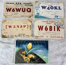 Vintage qsl cards for sale  Shipping to Ireland