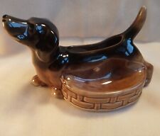 Gorgeous Dachshund Planter Midcentury Ceramic Weiner Dog 9 Inch Glossy for sale  Shipping to South Africa