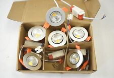 6 Pack LED Downlight Silver 2" 3W Recessed Lighting CO8 3000K Warm White for sale  Shipping to South Africa