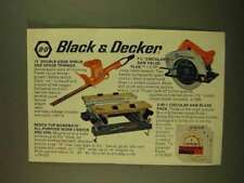 Anuncio Black & Decker 1979 - recortadora de setos, sierra circular segunda mano  Embacar hacia Argentina