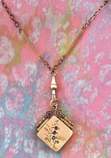 locket rose pink necklace for sale  Point Pleasant Beach