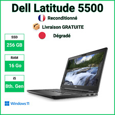 🥇✅ 15,6" Dell Latitude 5500 i5-8265 16 Go DDR4 256 SSD 🔴 Dégradé - Voir photos, używany na sprzedaż  Wysyłka do Poland