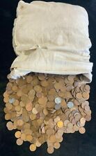 5000 ct 1909-1958 P/D/S LINCOLN WHEAT CENT UNSEARCHED BY US $50 FV PENNY BAG 1c , used for sale  Temperance