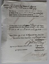 1797 documento una usato  Bagnacavallo