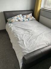 leather sleigh bed for sale  DONCASTER