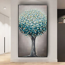 48"Home office wall Decor art Modern 100%Handmade oil painting on canvas-tree for sale  Shipping to Canada