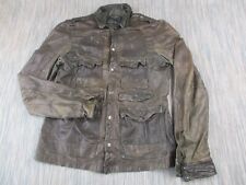 Allsaints leather overshirt for sale  Shipping to Ireland