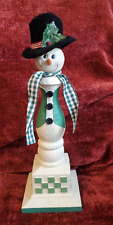 Avon snowman candleholder for sale  Baden