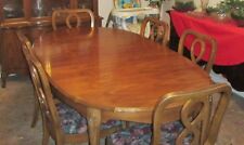 Vintage Duncan Phyfe Style Hardrock Maple Dining Room Table Chairs China Cabinet for sale  Texarkana