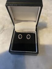 Sapphire diamond earrings for sale  WEYMOUTH