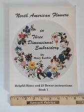 Flores norte-americanas em bordado tridimensional por Mary Kurbis 1991 comércio comprar usado  Enviando para Brazil