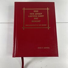 2022 Diario de abogados de Nueva Jersey y directorio manual de barras de Nueva Jersey (en relieve) segunda mano  Embacar hacia Argentina