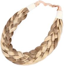 New Fishtail Braided Hair Hoop Plait Plaited Head Band Hair Headband Synthetic for sale  Shipping to South Africa
