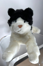 Usado, Pelúcia Douglas gato preto e branco 18,5" bicho de pelúcia aposentado gatinho olhos cinza comprar usado  Enviando para Brazil