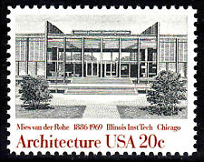 USA postfrisch MNH van der Rohe Architekt Technische Universität Bauwerk / 464 comprar usado  Enviando para Brazil