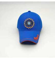 Gorra de cricket Team India tamaño libre gorra con logotipo BCCI azul ODI IPL T20 gorra deportiva segunda mano  Embacar hacia Argentina