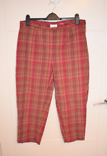 Red check trousers for sale  RICHMOND